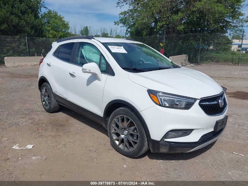 2019 Buick Encore Awd Sport Touring VIN: KL4CJ2SB2KB761781 Lot: 39778873