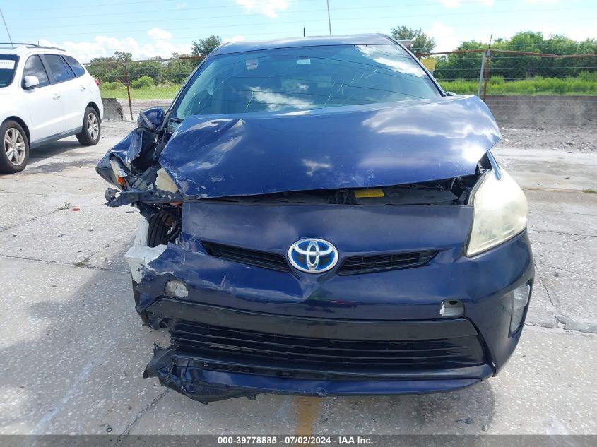 2013 Toyota Prius VIN: JTDKN3DUXD0338472 Lot: 39778885