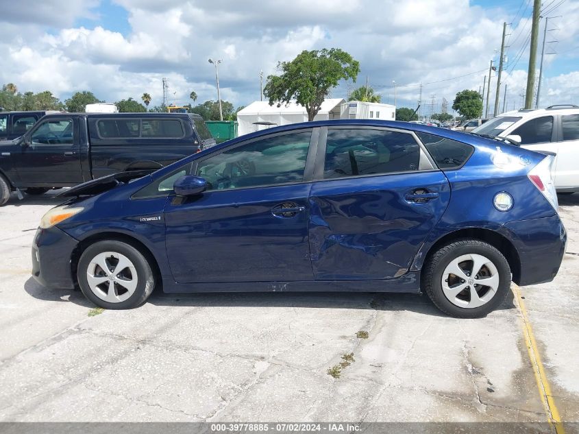 2013 Toyota Prius VIN: JTDKN3DUXD0338472 Lot: 39778885