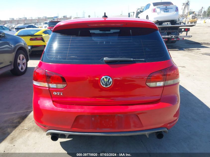 2010 Volkswagen Gti 4-Door VIN: WVWGD7AJ8AW252225 Lot: 39778920