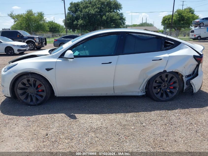 2021 Tesla Model Y Performance Dual Motor All-Wheel Drive VIN: 5YJYGDEF3MF178589 Lot: 39778988