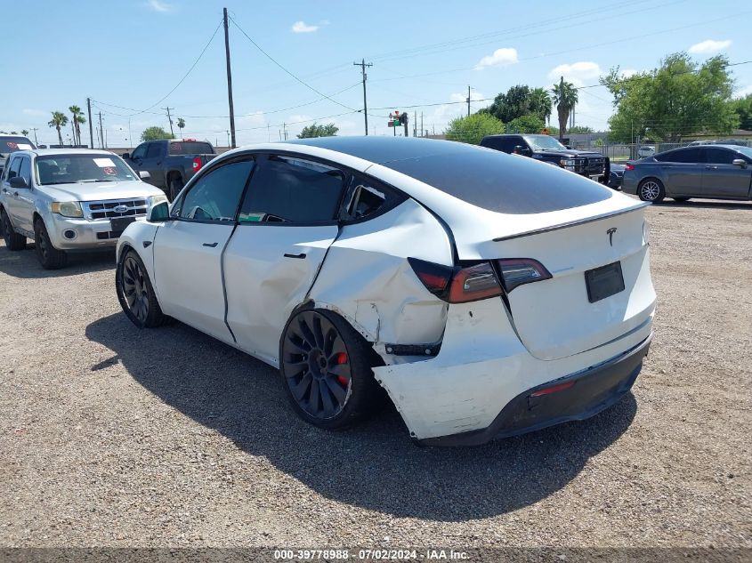 2021 Tesla Model Y Performance Dual Motor All-Wheel Drive VIN: 5YJYGDEF3MF178589 Lot: 39778988