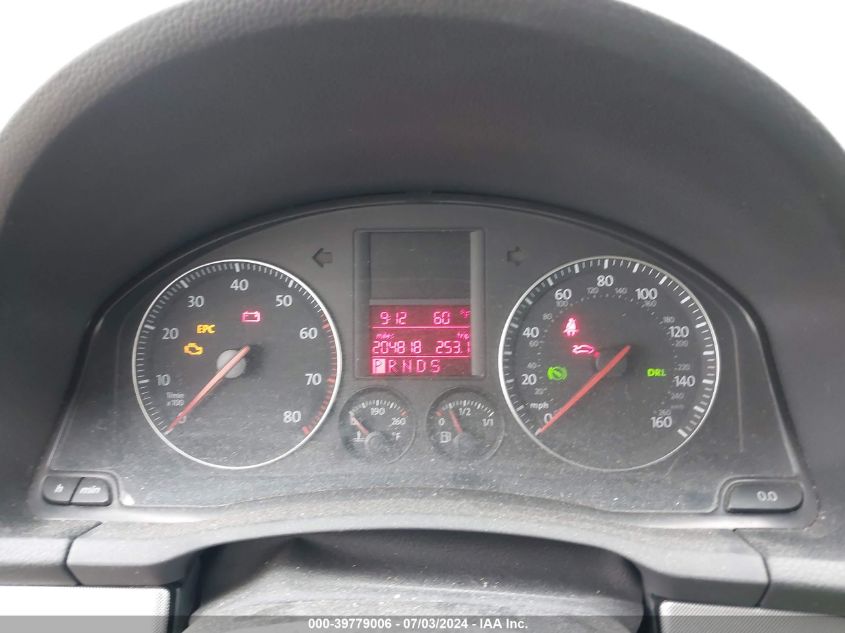 2006 Volkswagen Jetta Value Edition VIN: 3VWPF71K06M777349 Lot: 39779006