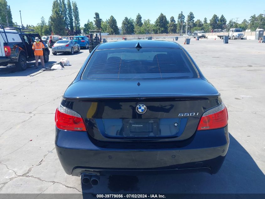2008 BMW 550I VIN: WBANW53508CT52589 Lot: 39779056