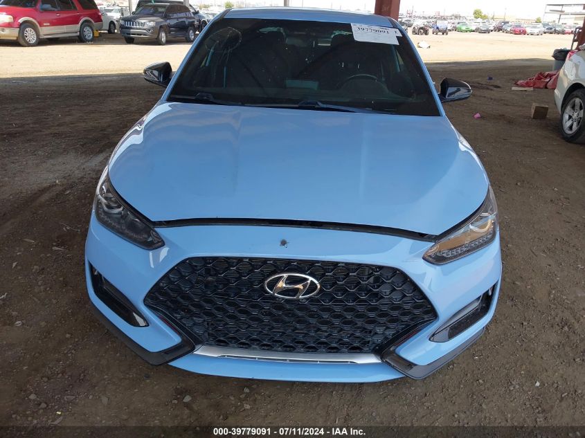 2020 Hyundai Veloster N VIN: KMHT36AHXLU004237 Lot: 39779091