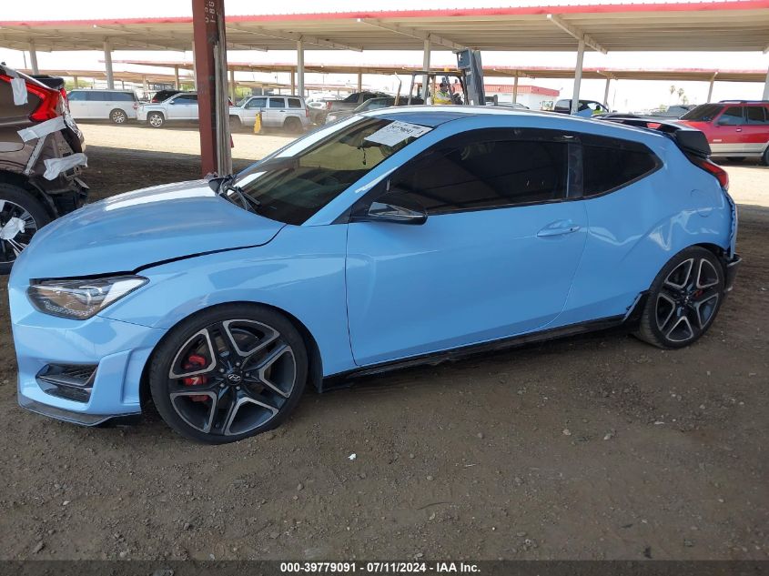 2020 Hyundai Veloster N VIN: KMHT36AHXLU004237 Lot: 39779091