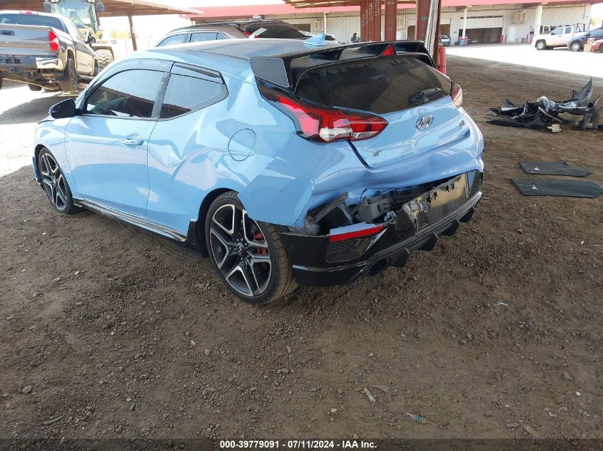 2020 Hyundai Veloster N VIN: KMHT36AHXLU004237 Lot: 39779091