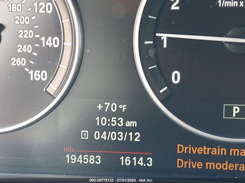 2012 BMW 528I VIN: WBAXG5C53CDY30111 Lot: 39779132