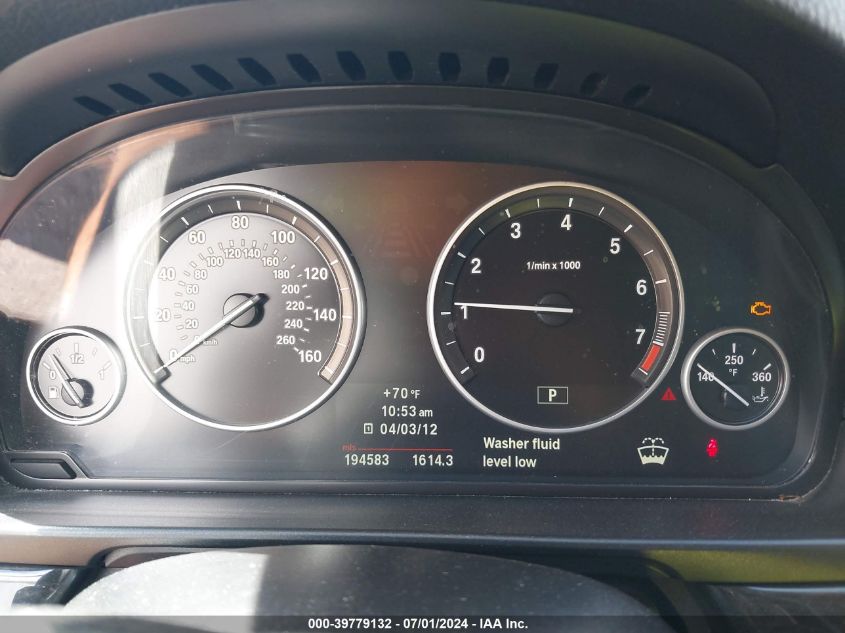 2012 BMW 528I VIN: WBAXG5C53CDY30111 Lot: 39779132