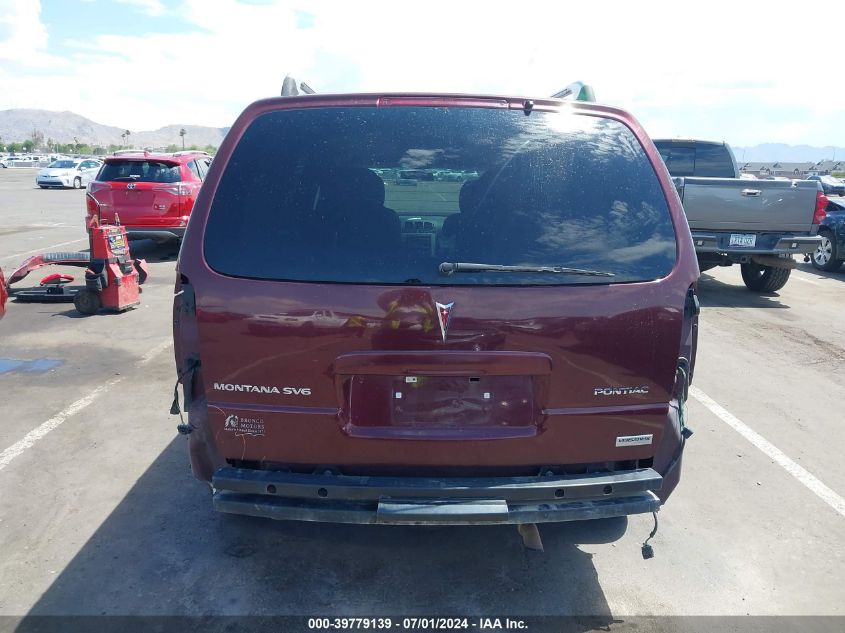 2006 Pontiac Montana Sv6 VIN: 1GMDX33L06D215895 Lot: 39779139