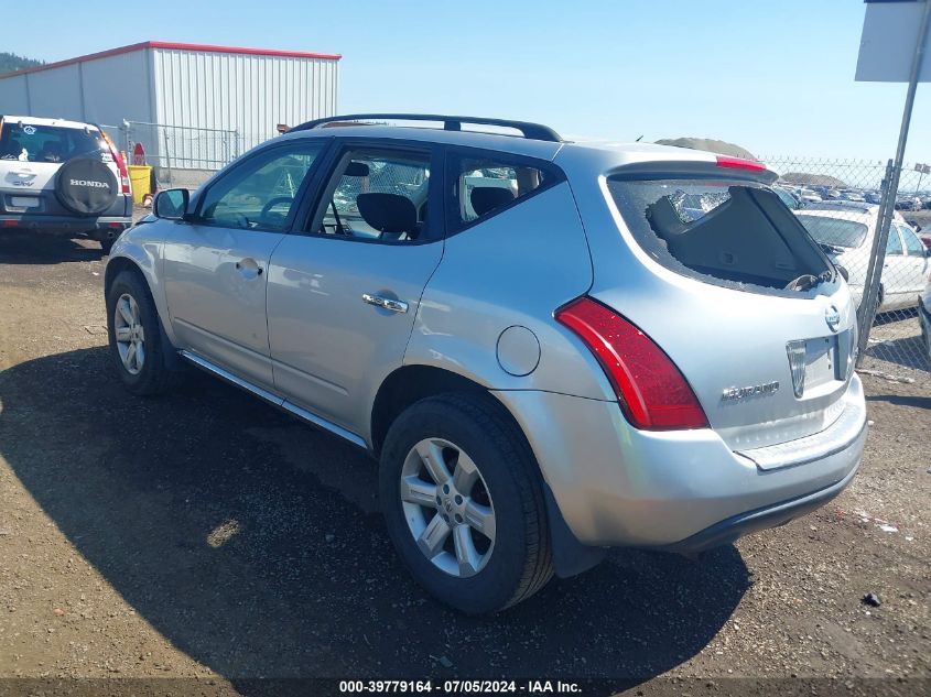 2007 Nissan Murano Sl VIN: JN8AZ08W77W647770 Lot: 39779164