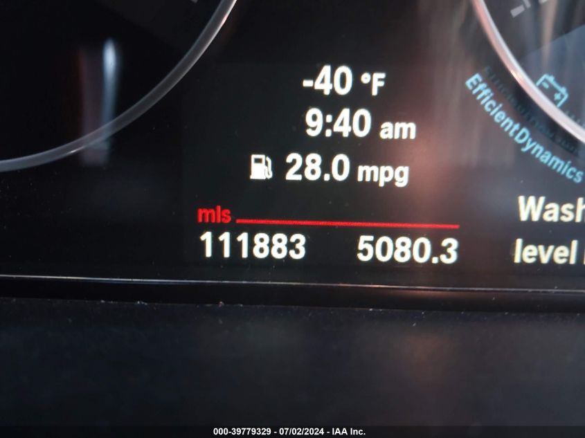 2012 BMW 328 I VIN: WBA3A5C5XCF347140 Lot: 39779329