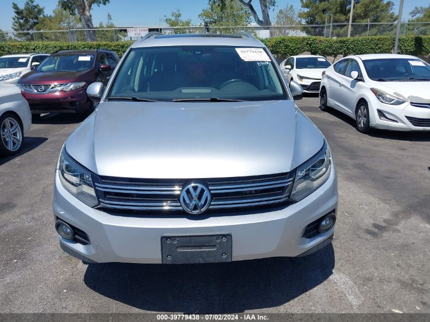 2016 Volkswagen Tiguan Se VIN: WVGAV7AX3GW576484 Lot: 39779438