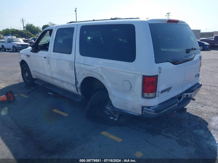 2000 Ford Excursion Xlt VIN: 1FMNU40L6YEA01837 Lot: 39779581