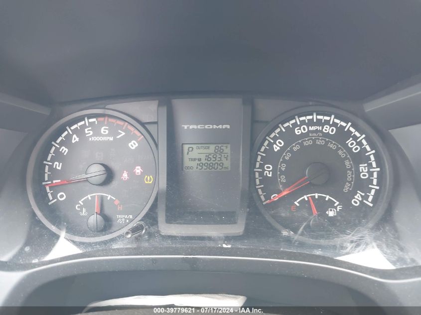 2016 Toyota Tacoma Sr VIN: 5TFRX5GN3GX061362 Lot: 39779621