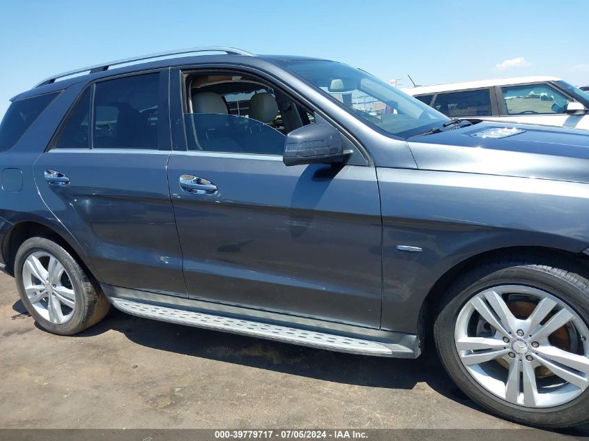 2012 Mercedes-Benz Ml 350 Bluetec VIN: 4JGDA2EB7CA020096 Lot: 39779717