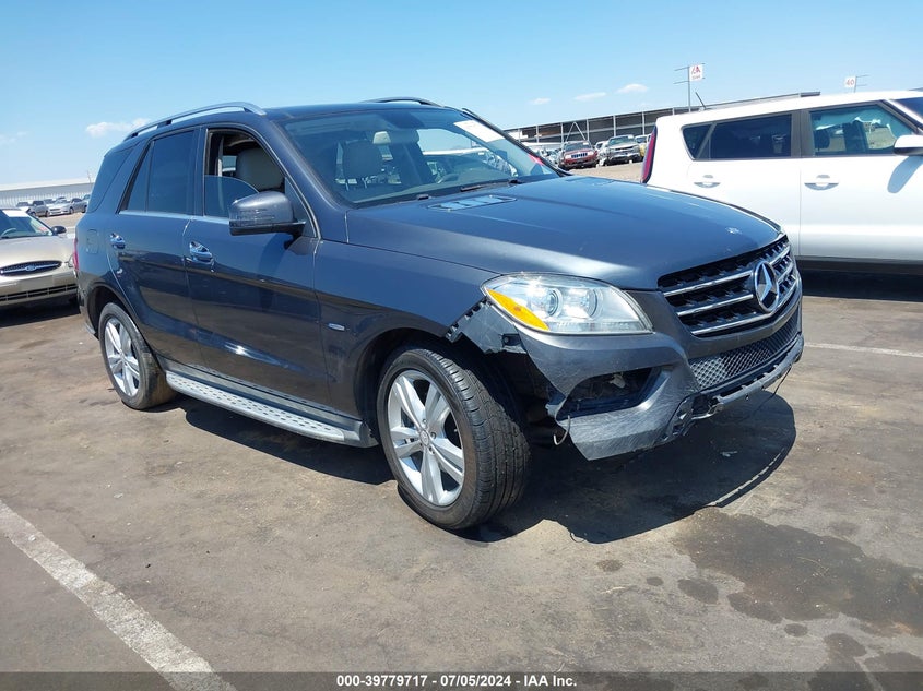 2012 Mercedes-Benz Ml 350 Bluetec VIN: 4JGDA2EB7CA020096 Lot: 39779717
