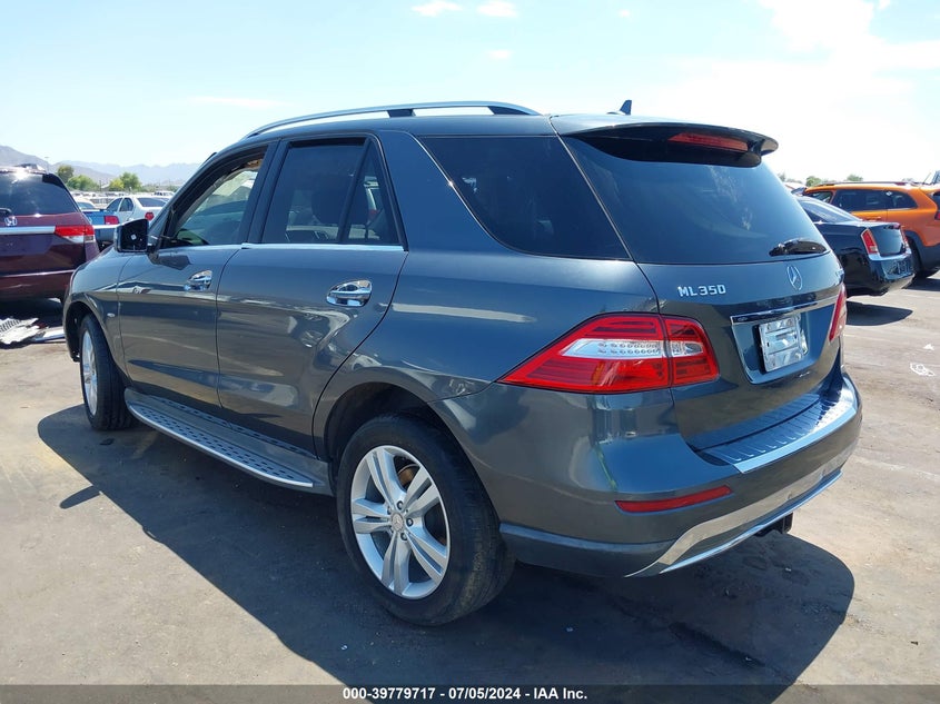 2012 Mercedes-Benz Ml 350 Bluetec VIN: 4JGDA2EB7CA020096 Lot: 39779717