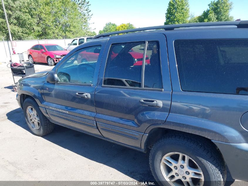 2004 Jeep Grand Cherokee Laredo VIN: 1J4GW48S54C340124 Lot: 39779747