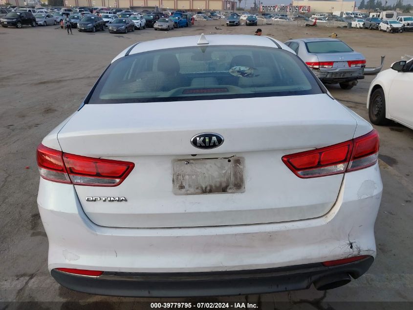 2016 Kia Optima Lx VIN: 5XXGT4L34GG084299 Lot: 39779795