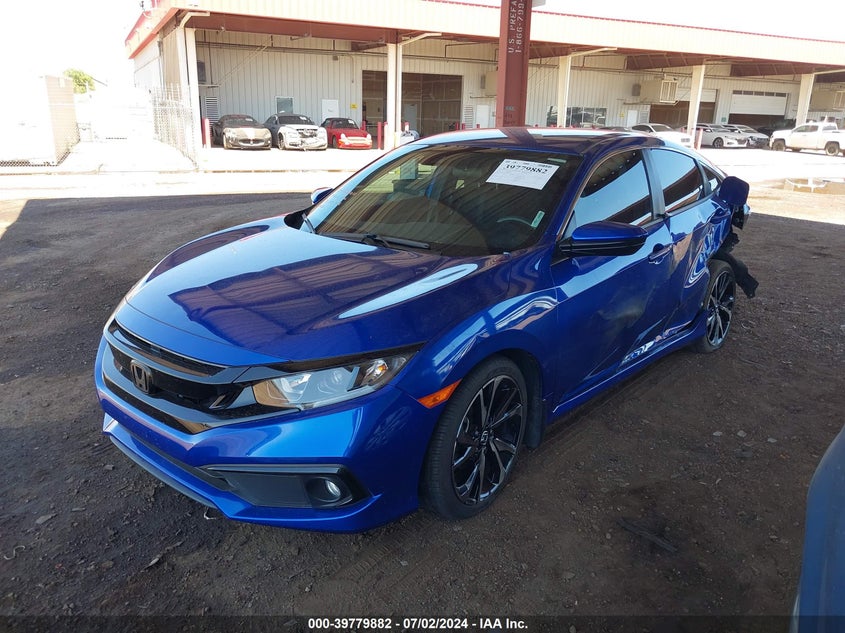 2021 HONDA CIVIC 2.0L I-4 DOHC, VVT, (VIN: 2HGFC2F86MH520653