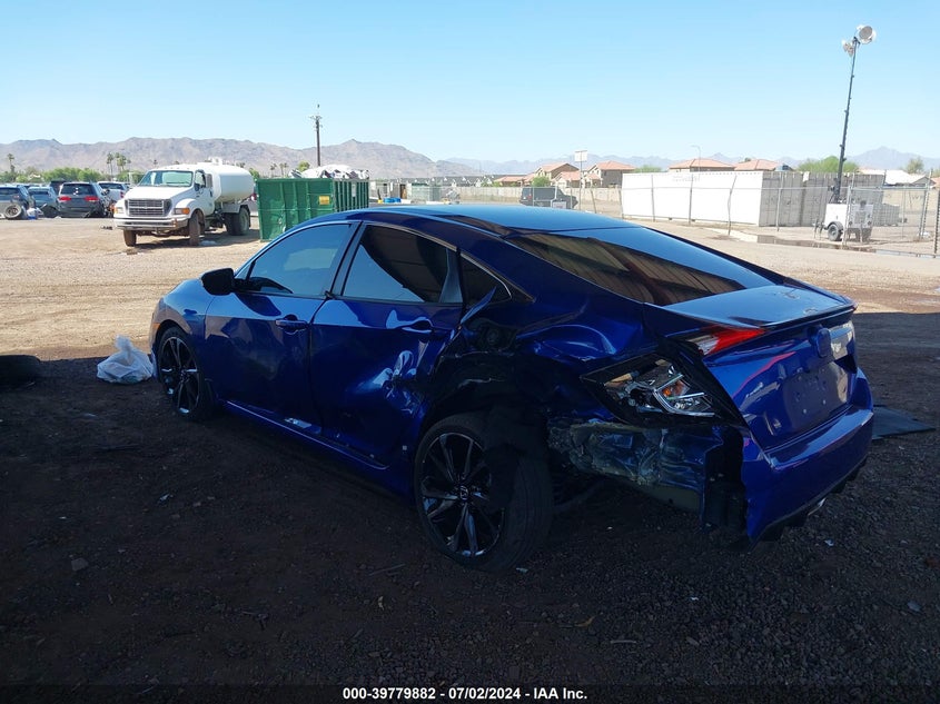2021 HONDA CIVIC 2.0L I-4 DOHC, VVT, (VIN: 2HGFC2F86MH520653