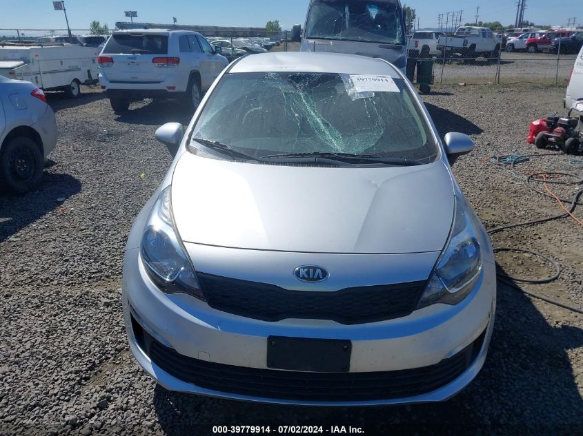 2016 Kia Rio Lx VIN: KNADM4A34G6611739 Lot: 39779914