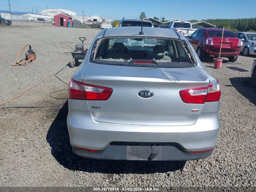 2016 Kia Rio Lx VIN: KNADM4A34G6611739 Lot: 39779914