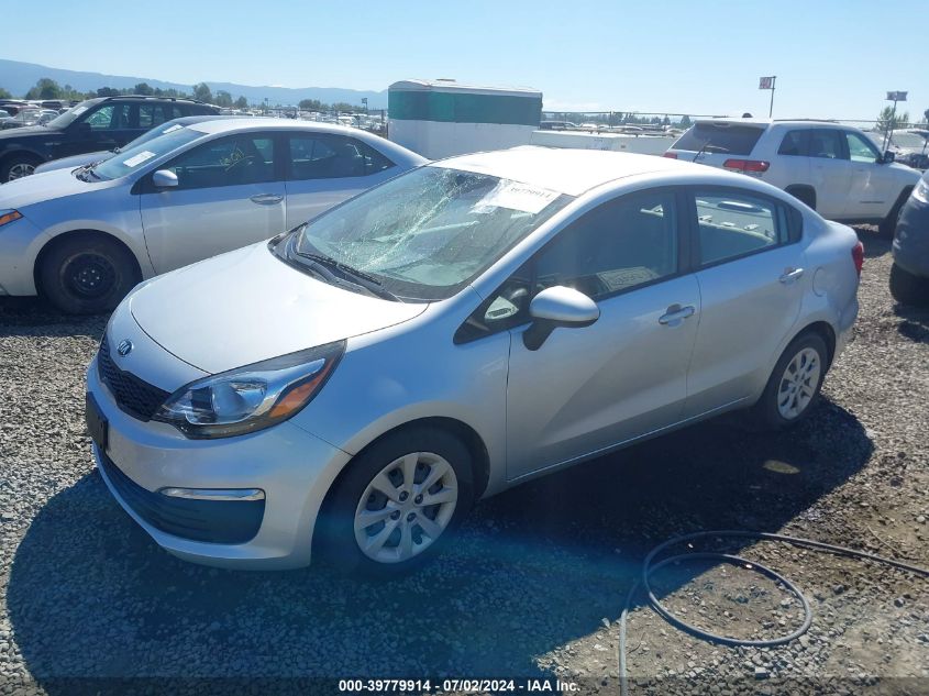 2016 Kia Rio Lx VIN: KNADM4A34G6611739 Lot: 39779914