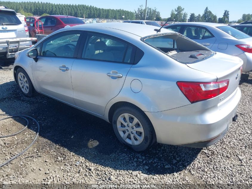 2016 Kia Rio Lx VIN: KNADM4A34G6611739 Lot: 39779914