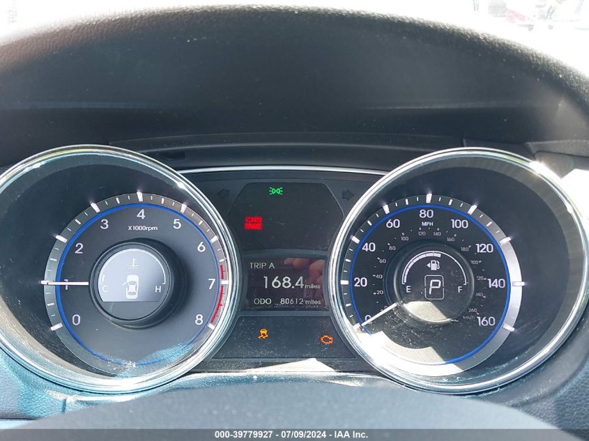 2013 Hyundai Sonata Gls VIN: 5NPEB4AC4DH772249 Lot: 39779927