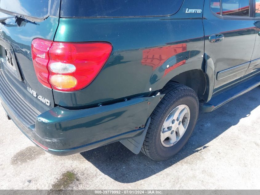 2001 Toyota Sequoia Limited V8 VIN: 5TDBT48A91S048096 Lot: 39779992