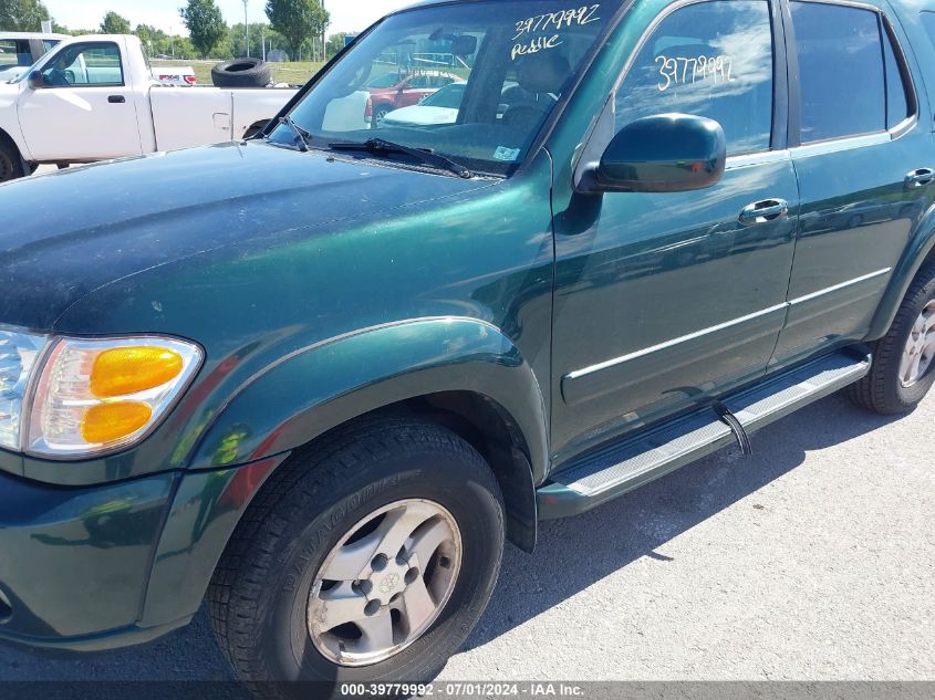 2001 Toyota Sequoia Limited V8 VIN: 5TDBT48A91S048096 Lot: 39779992