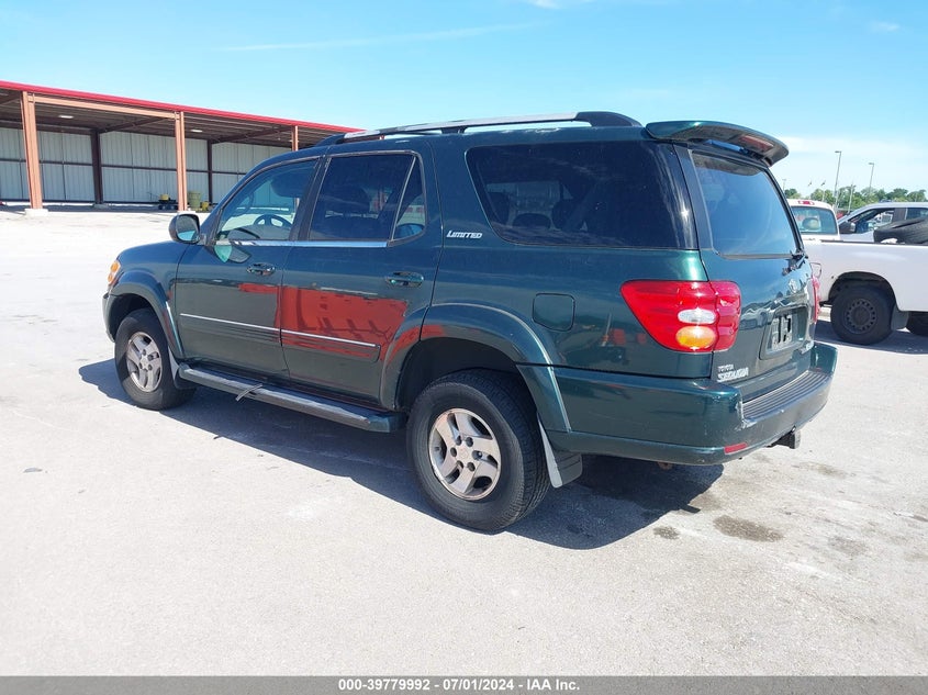 2001 Toyota Sequoia Limited V8 VIN: 5TDBT48A91S048096 Lot: 39779992