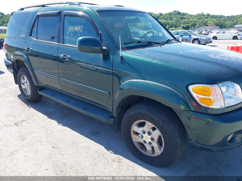 2001 Toyota Sequoia Limited V8 VIN: 5TDBT48A91S048096 Lot: 39779992