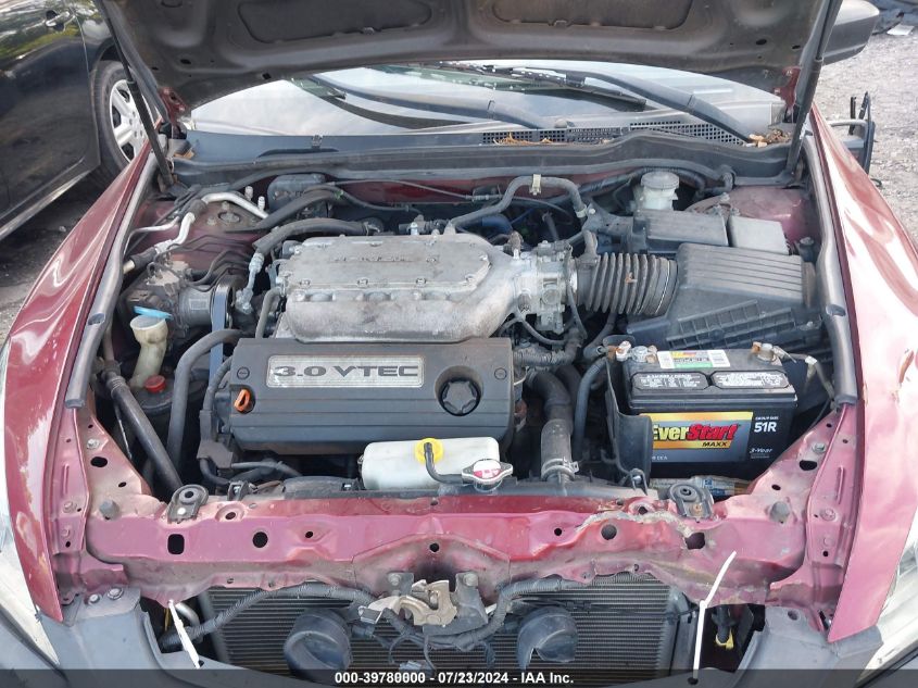 2004 Honda Accord 3.0 Ex VIN: 1HGCM665X4A061042 Lot: 39780000