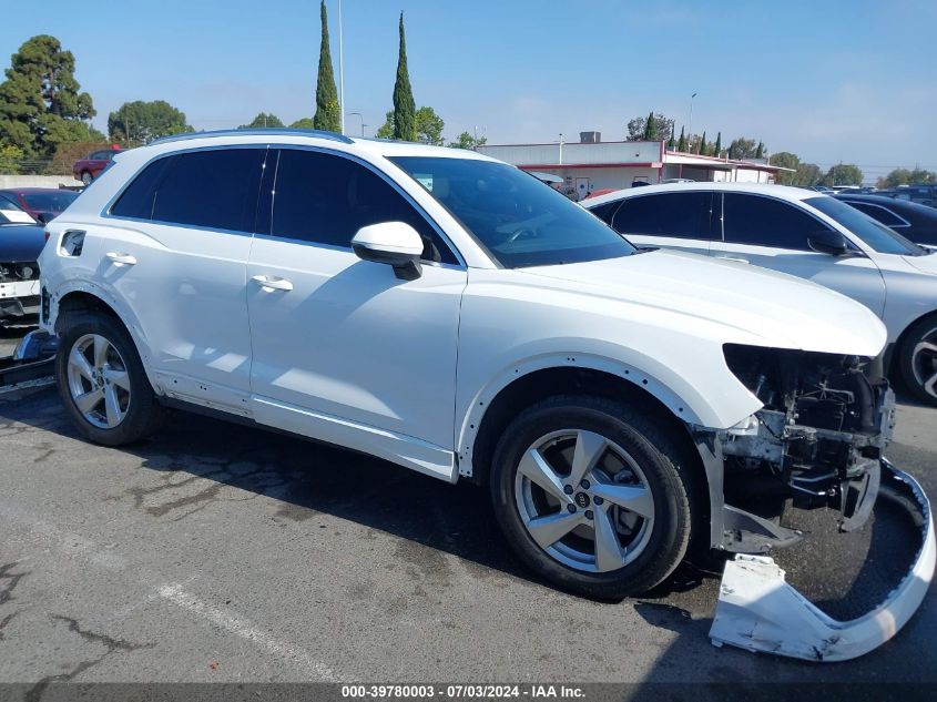 2021 Audi Q3 Premium 40 Tfsi Quattro Tiptronic VIN: WA1AUCF31M1122775 Lot: 39780003