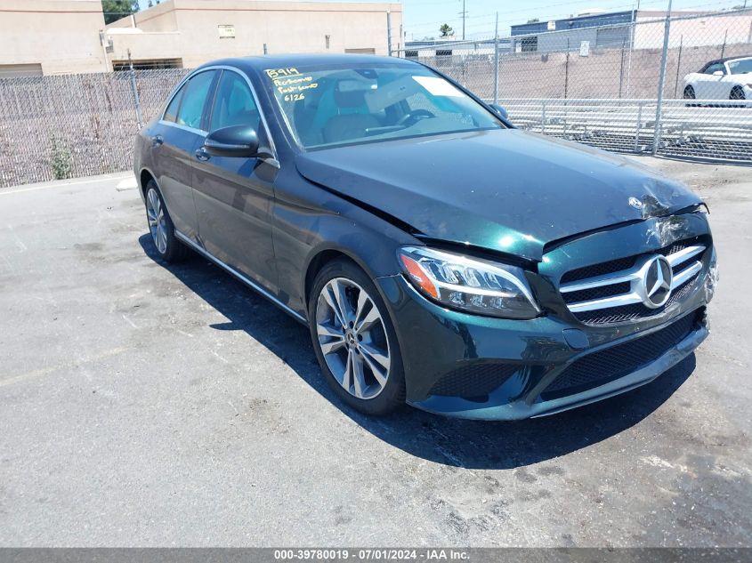 2019 Mercedes-Benz C 300 VIN: 55SWF8DB8KU294348 Lot: 39780019