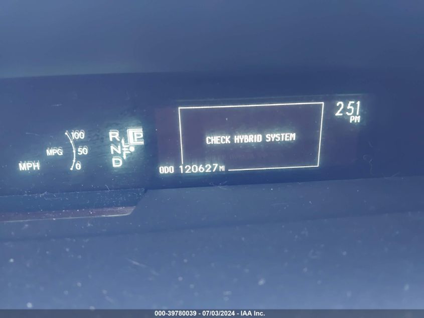 2011 Toyota Prius Three VIN: JTDKN3DU0B0253248 Lot: 39780039