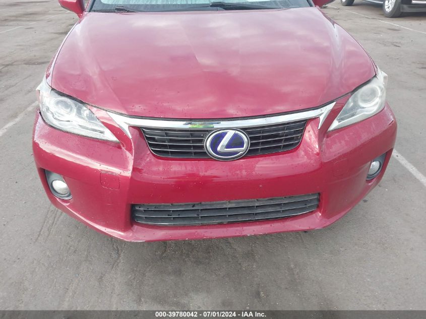 2011 Lexus Ct 200H Premium VIN: JTHKD5BH6B2040649 Lot: 39780042