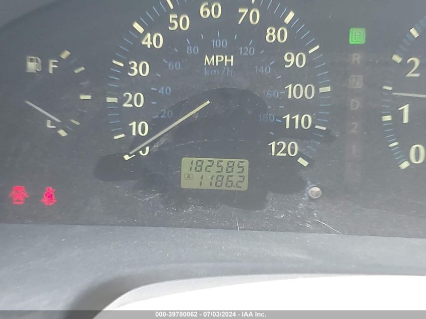 2001 Infiniti Qx4 VIN: JNRDR09XX1W201202 Lot: 39780062