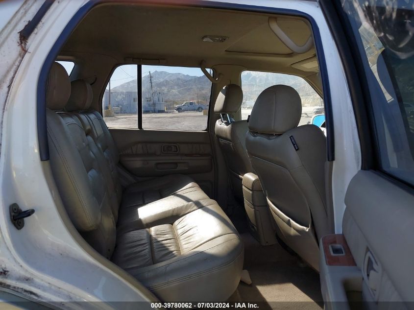 2001 Infiniti Qx4 VIN: JNRDR09XX1W201202 Lot: 39780062