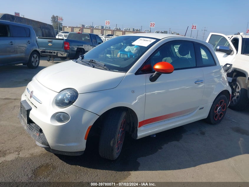 2016 Fiat 500 Electric VIN: 3C3CFFGE0GT165256 Lot: 39780071
