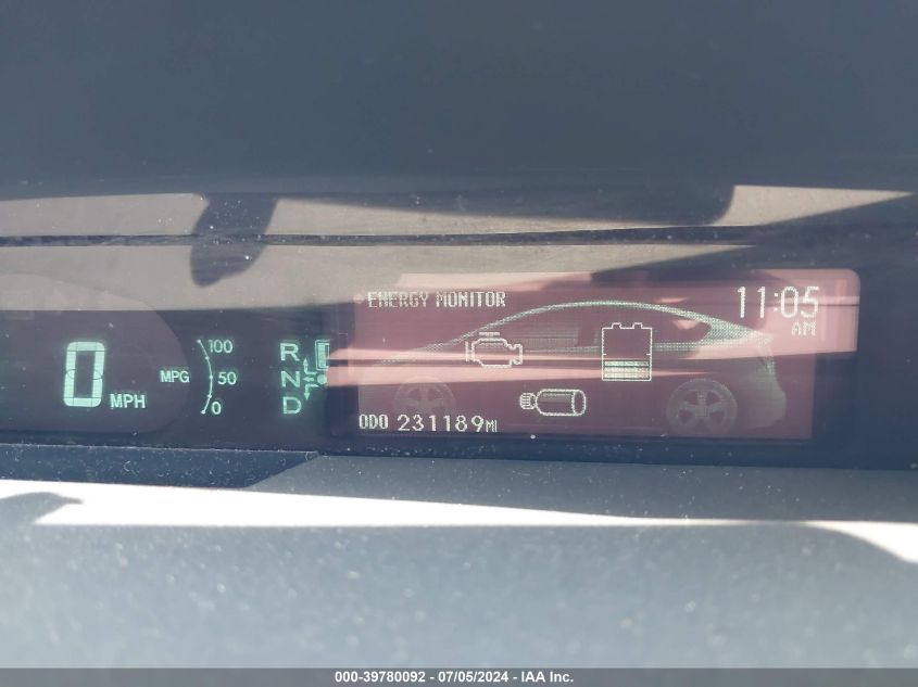 2014 Toyota Prius VIN: JTDKN3DU0E1761993 Lot: 39780092