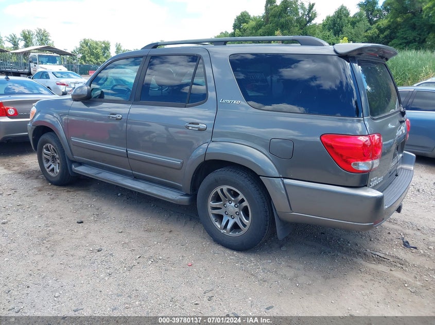 2005 Toyota Sequoia Limited V8 VIN: 5TDZT38A65S256080 Lot: 39780137