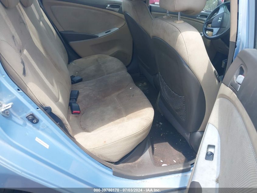 2012 Hyundai Accent Gls VIN: KMHCT4AE2CU164753 Lot: 39780170