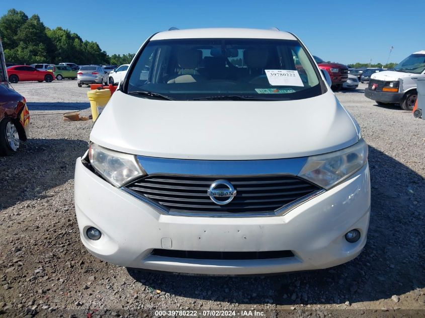 2011 Nissan Quest Sl VIN: JN8AE2KP8B9004036 Lot: 39780222