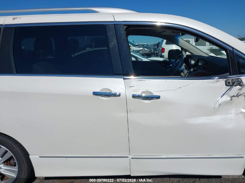 2011 Nissan Quest Sl VIN: JN8AE2KP8B9004036 Lot: 39780222