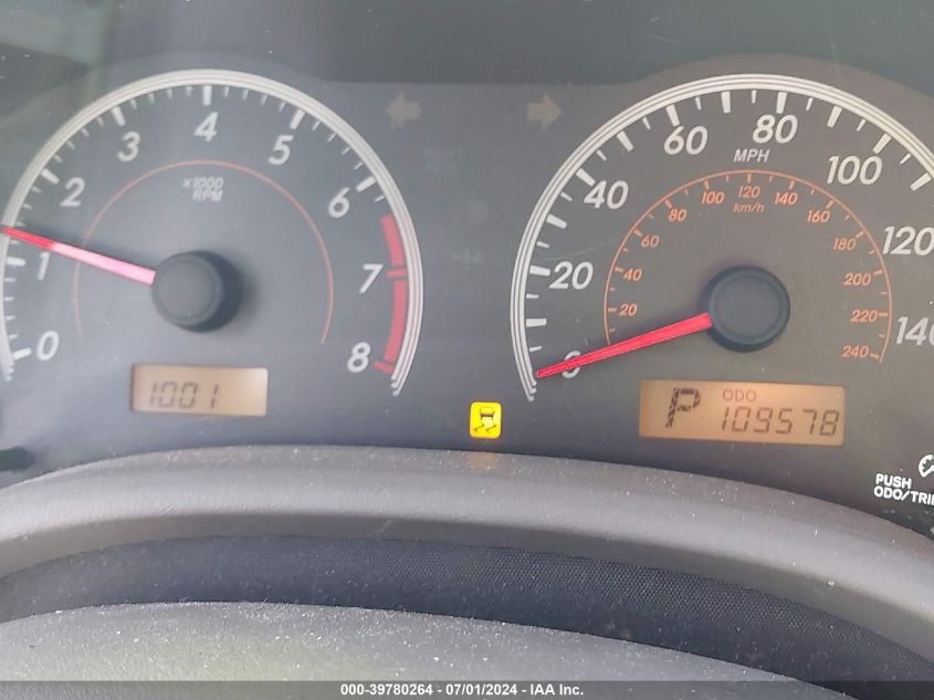 2009 Toyota Corolla Xle VIN: 1NXBU40E89Z037590 Lot: 39780264