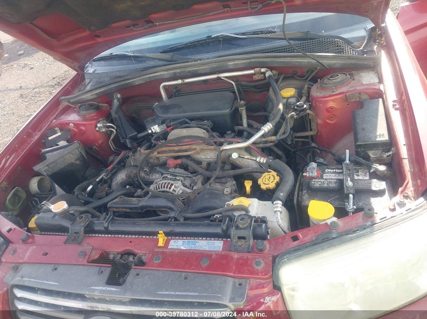 2008 Subaru Forester 2.5X VIN: JF1SG63618H706176 Lot: 39780312